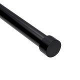 Single Curtain Rods | color: Brushed-Black | size: 36-66"(91-168cm) | diameter: 1"(2.5cm)