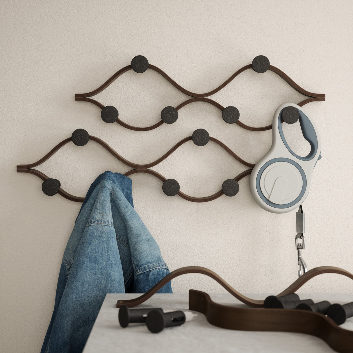 Wall Hooks | color: Black-Walnut