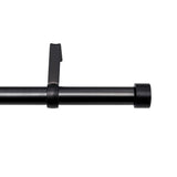 Single Curtain Rods | color: Brushed-Black | size: 36-66"(91-168cm) | diameter: 1"(2.5cm)