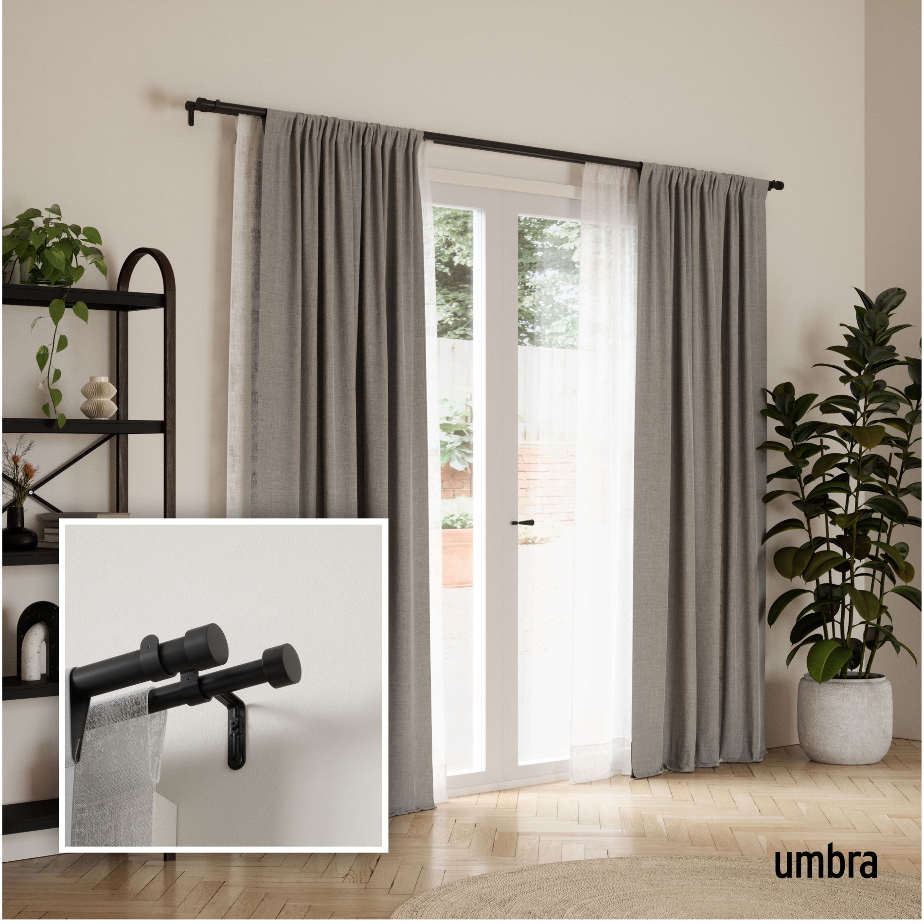 How to install deals umbra double curtain rods