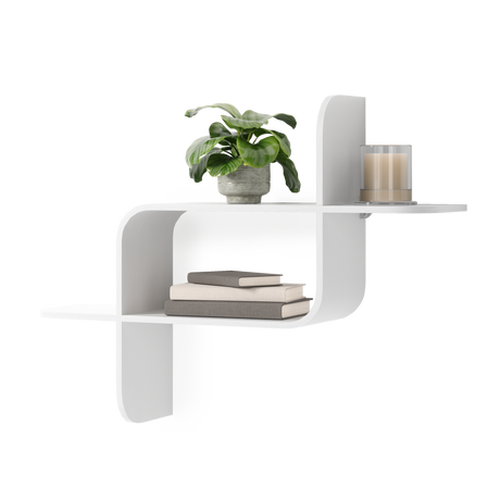 Shelves & Magazine Racks | color: White