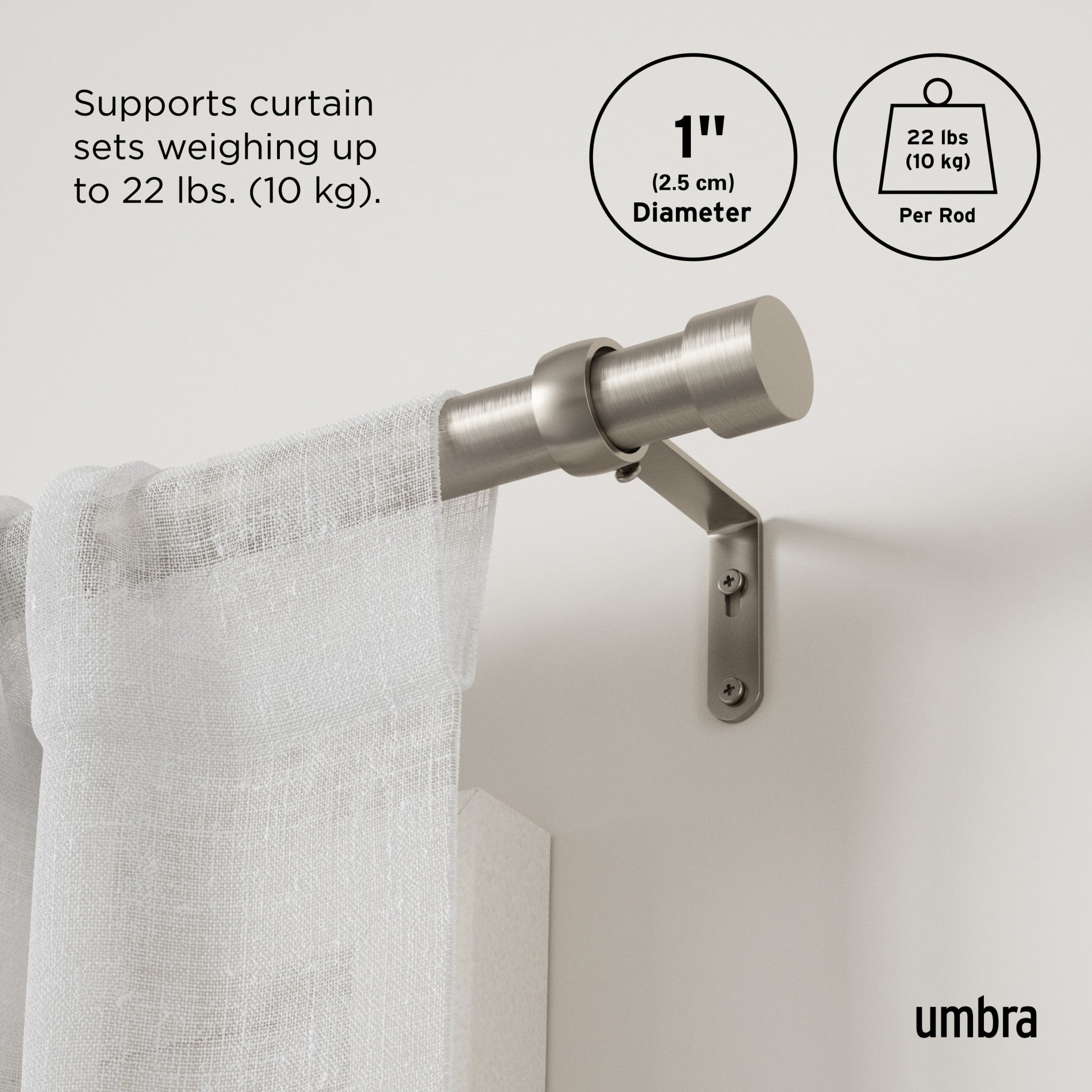 Umbra curtain rod replacement deals parts