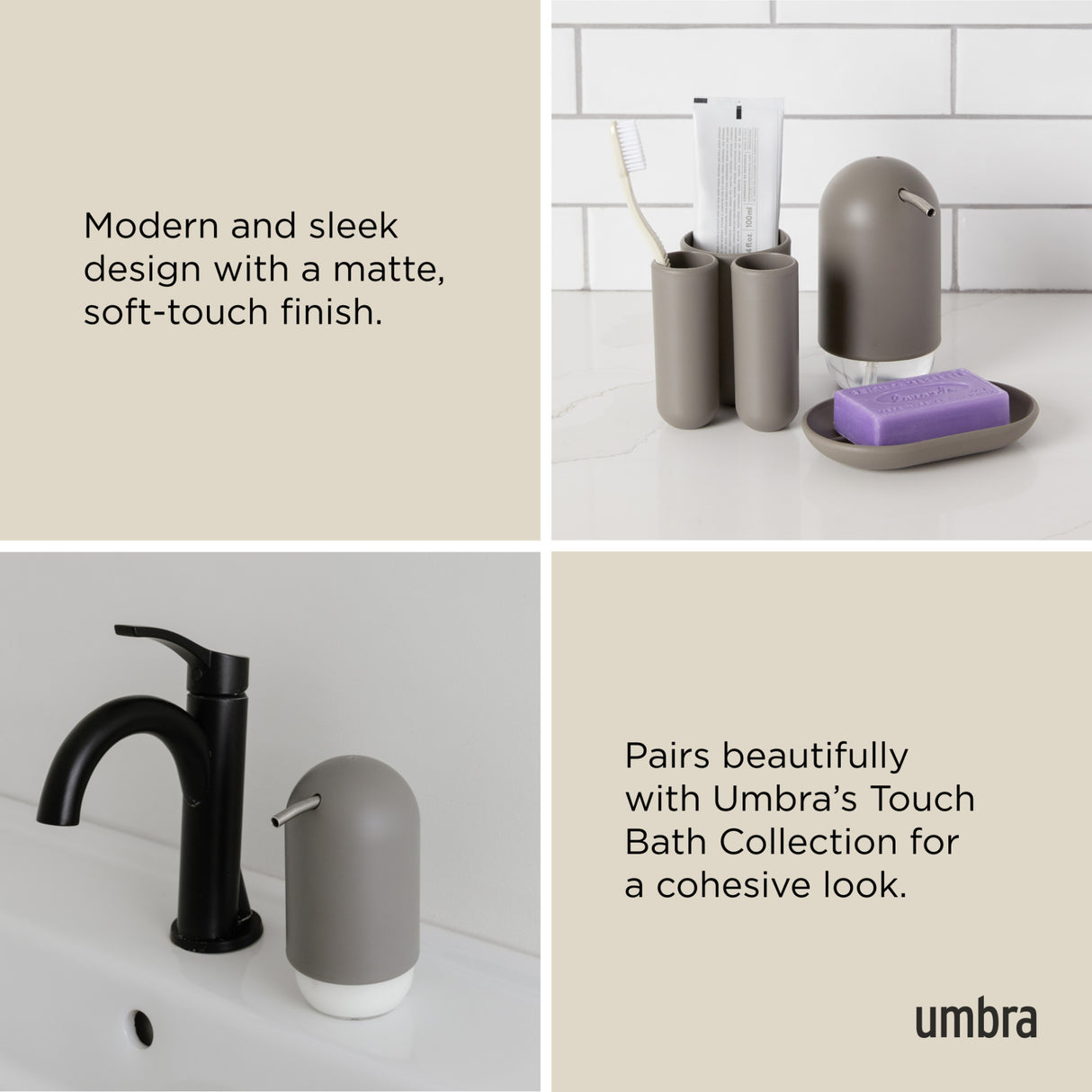 Soap Dispensers | color: Grey