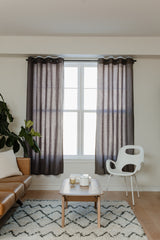 Single Curtain Rods | color: Auburn-Bronze | size: 28-48"(71-122cm) | diameter: 3/4"(1.9cm)