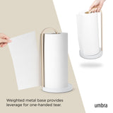 Paper Towel Holders | color: White-Natural