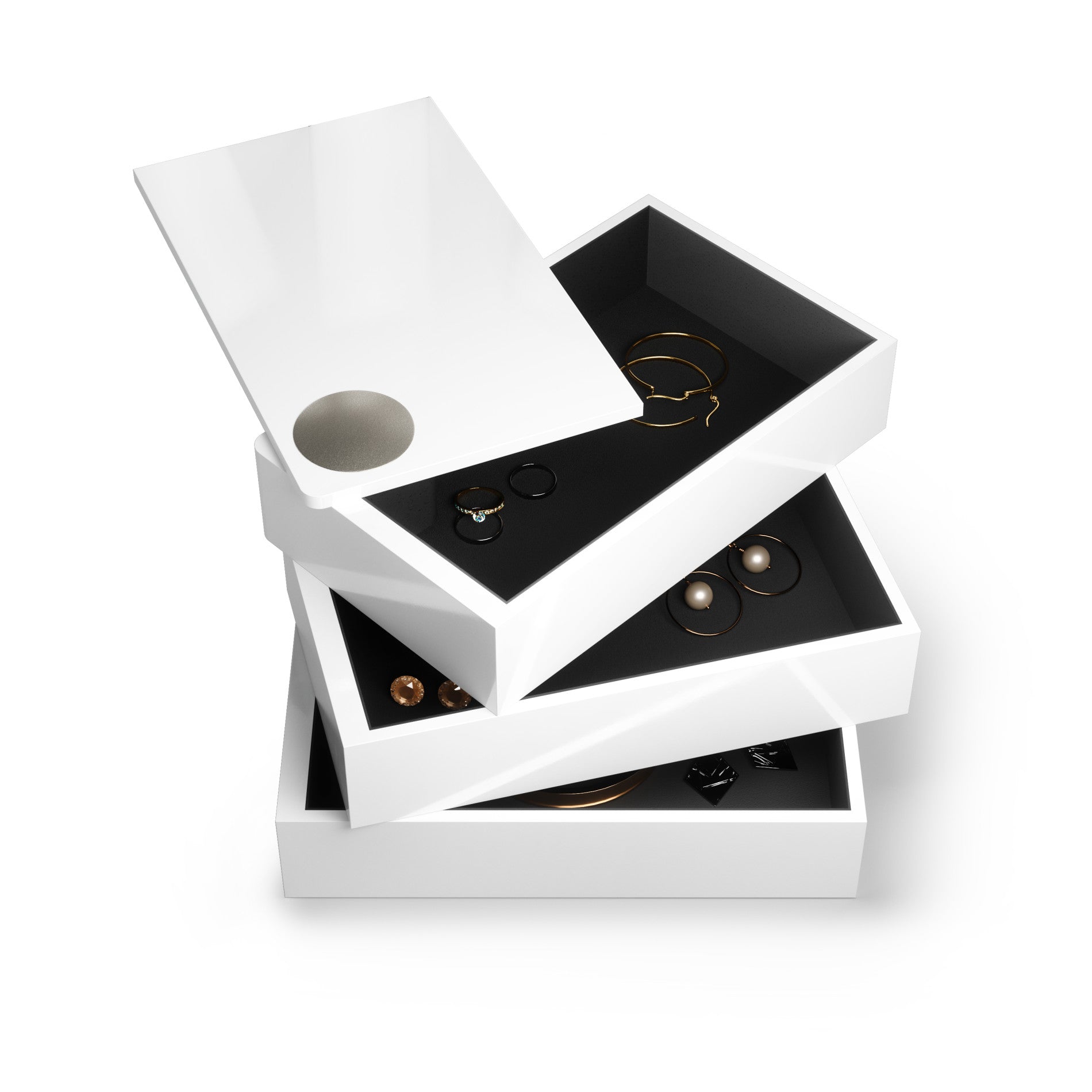Amazon.com: Stratalife Jewelry Organizer Bracelet Storage Organizer Box  Velvet 12 Grid Stackable Jewelry Tray with Lid Jewelry Box for Drawer  Necklace Bracelet Display Storage Organizer Box (12 Grids) : Clothing,  Shoes & Jewelry