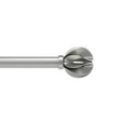 Single Curtain Rods | color: Eco-Friendly Nickel | size: 42-120" (107-305 cm) | diameter: 1" (2.5 cm)