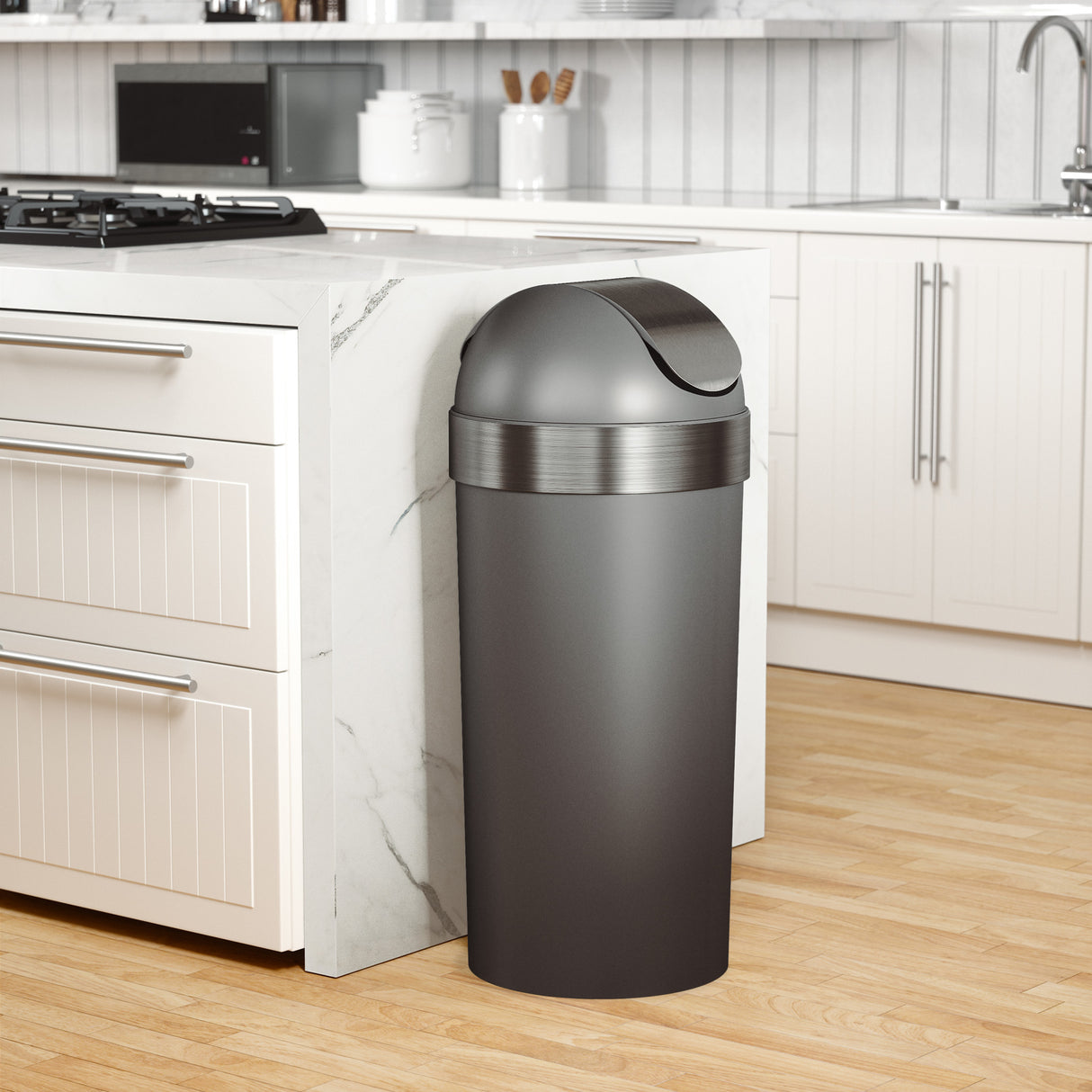 Kitchen Trash Cans | color: Pewter | Hover