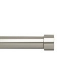 Single Curtain Rods | color: Nickel | size: 120-180" (305-457 cm) | diameter: 1" (2.5 cm)