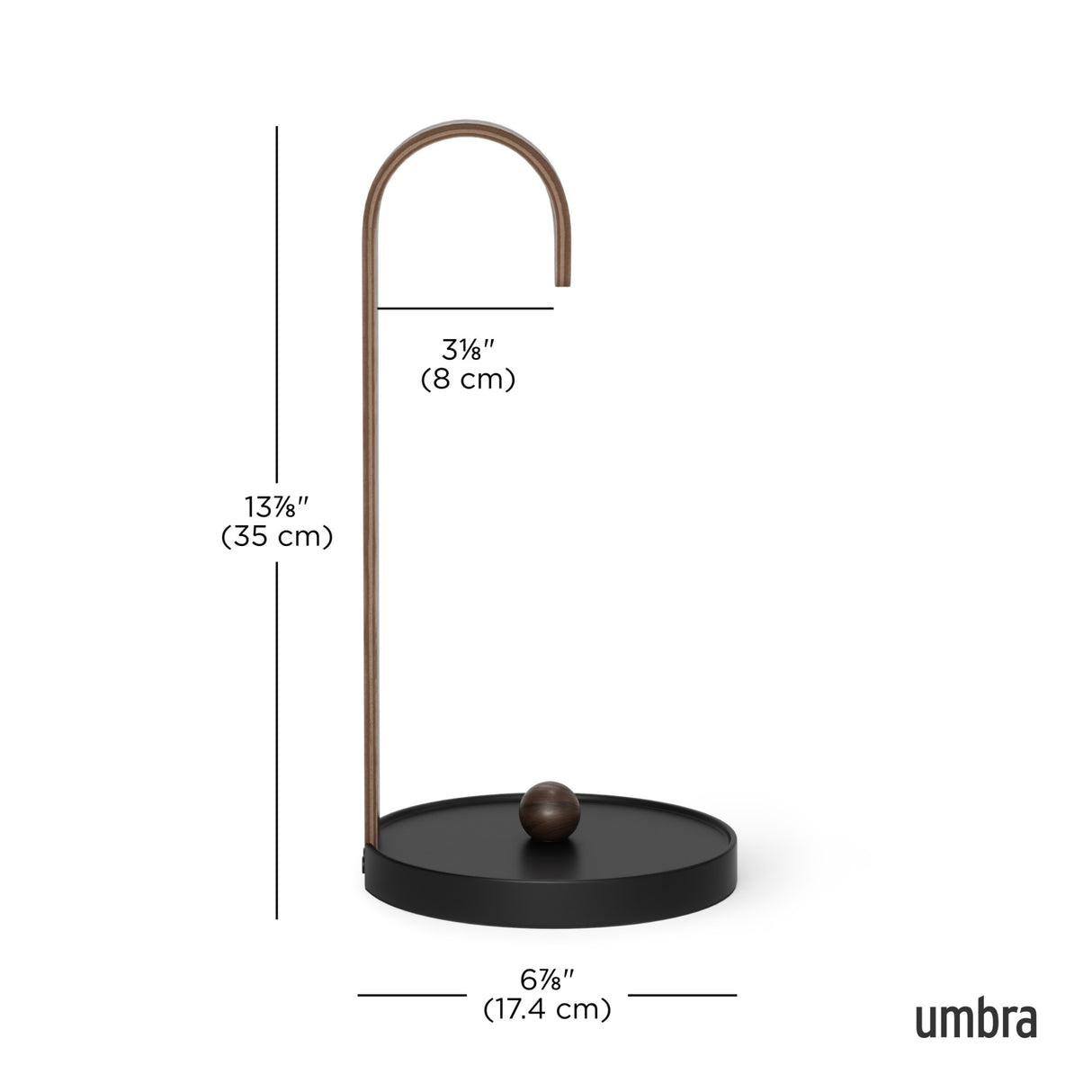 Paper Towel Holders | color: Black-Walnut