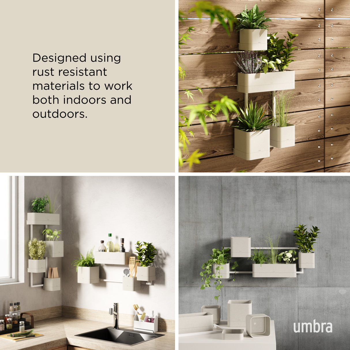 Wall Planters | color: Sand