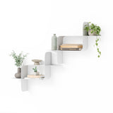 Shelves & Magazine Racks | color: White | size: 2-Pack