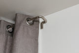 Single Curtain Rods | color: Matte-Nickel | size: 28-48"(71-122cm) | diameter: 3/4"(1.9cm) | Hover