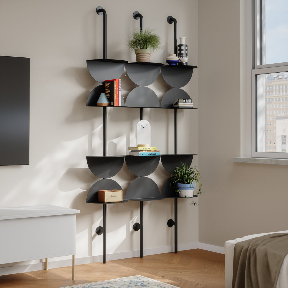 Shelves & Magazine Racks | color: Black