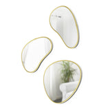 Wall Mirrors | color: Brass