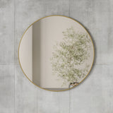 Wall Mirrors | color: Brass | size: 34" (86 cm)