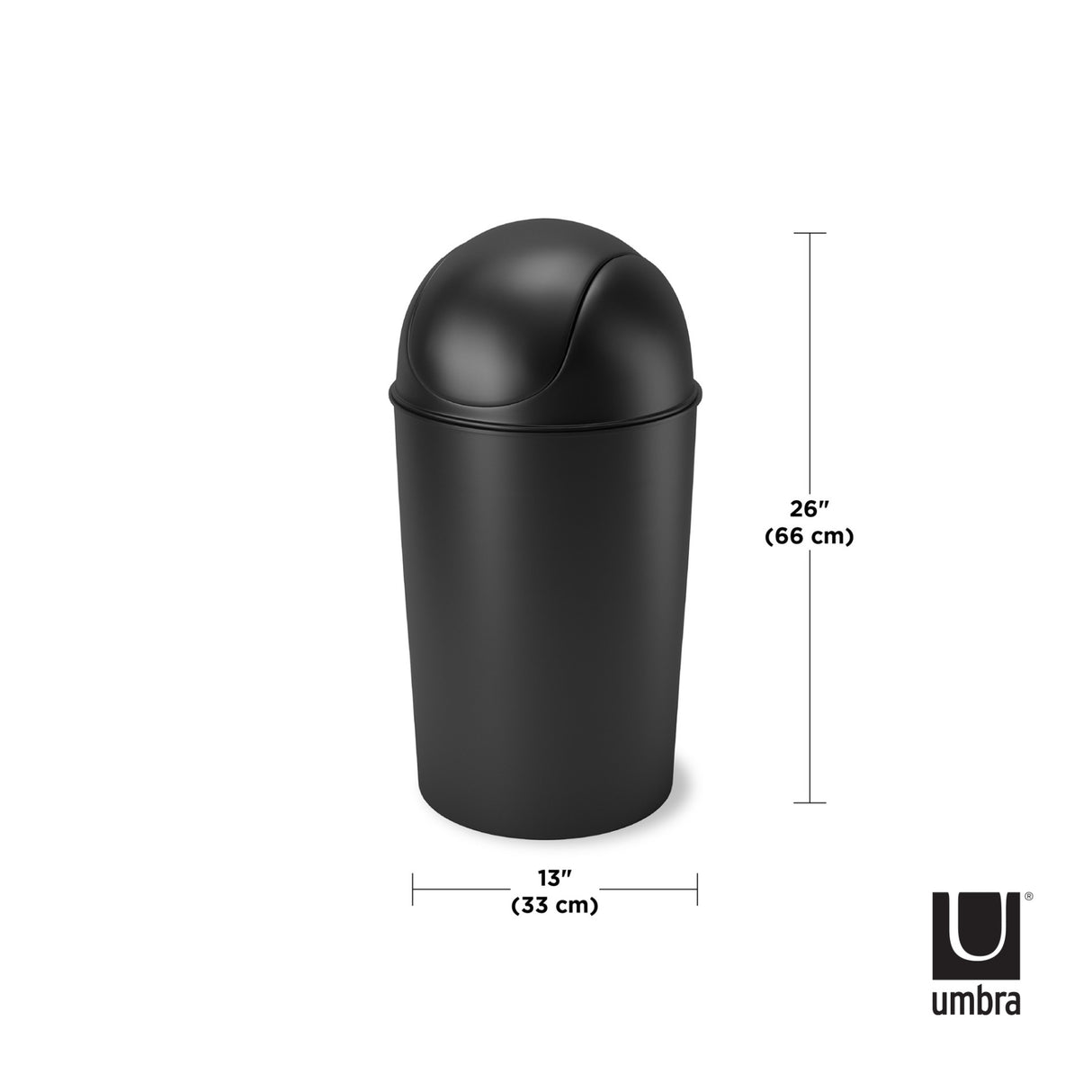 Kitchen Trash Cans | color: Black