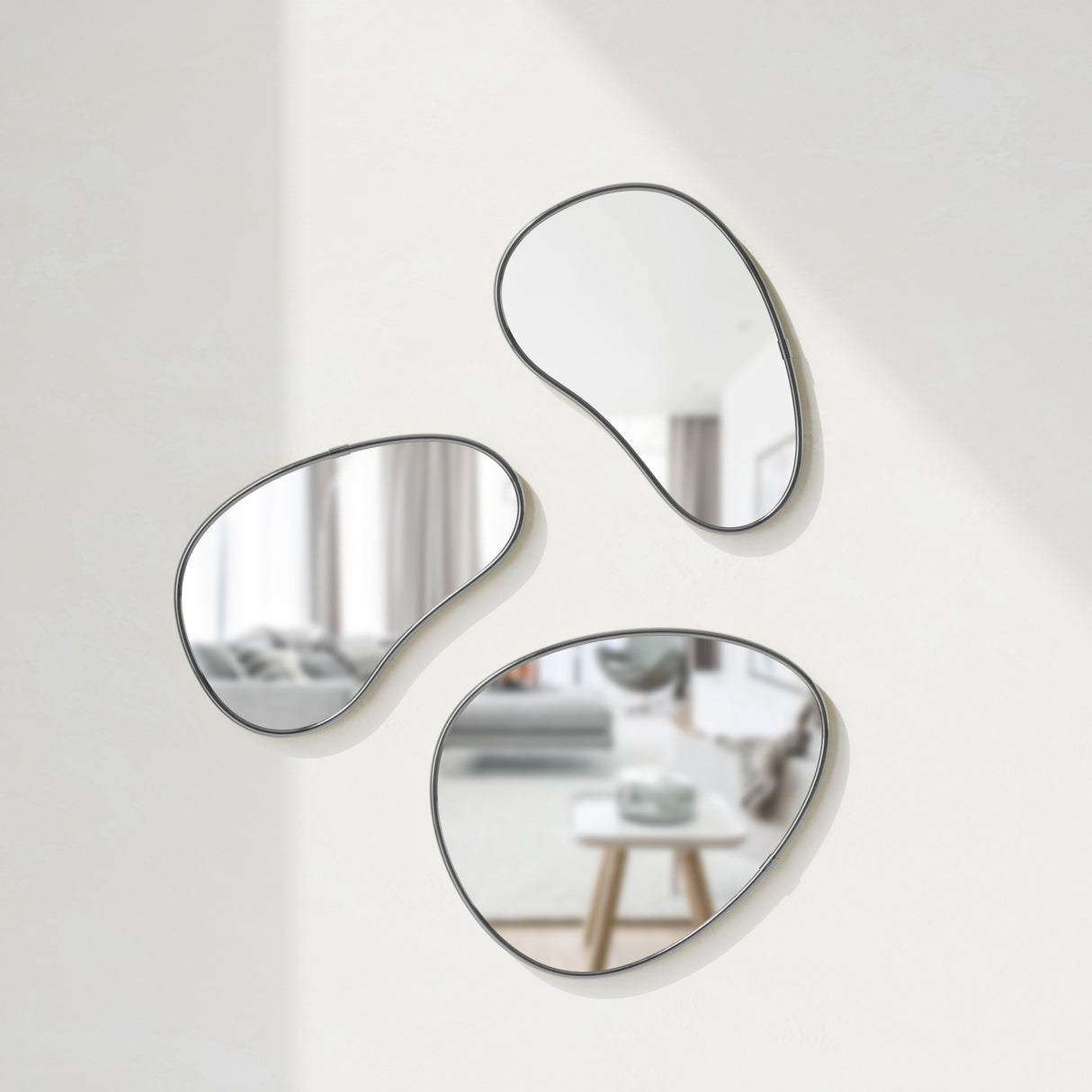 Wall Mirrors | color: Metallic-Titanium