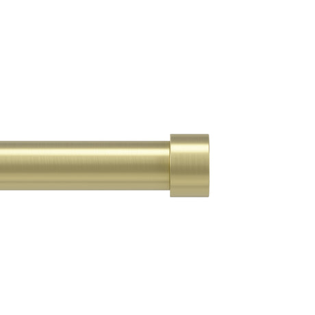 Single Curtain Rods | color: Brass | size: 66-120" (168-305 cm) | diameter: 1" (2.5 cm)