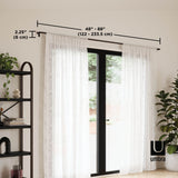 Single Curtain Rods | color: Auburn-Bronze | size: 48-88"(122-224cm) | diameter: 3/4"(1.9cm)