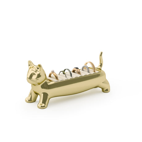 Ring Holders | color: Brass