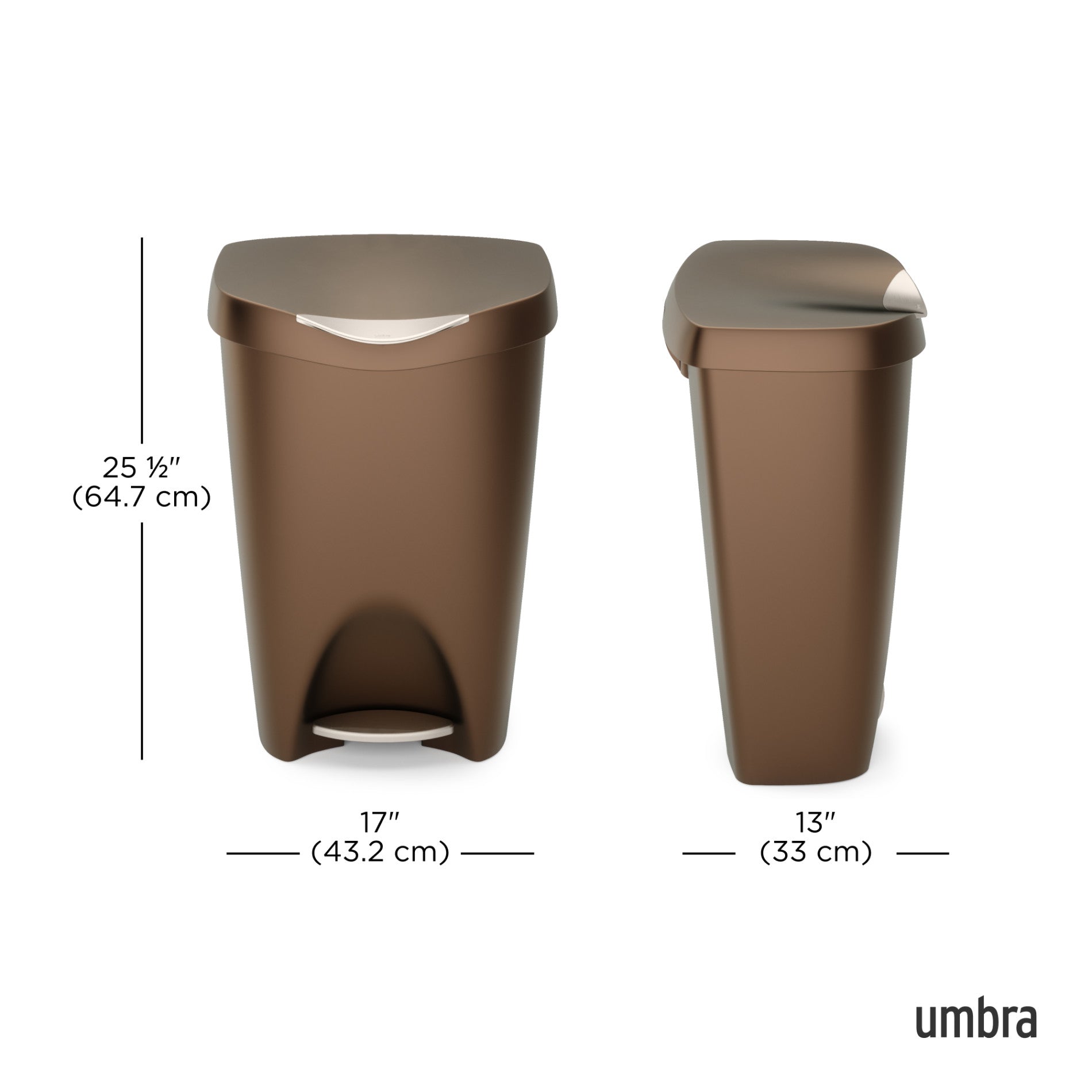 New Trash Can, 13 gal Brim Plastic Step Soft Close Lid Kitchen Trash outlets Can, Nicke