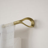 Single Curtain Rods | color: Gold | size: 42-120" (107-305 cm) | diameter: 1" (2.5 cm)