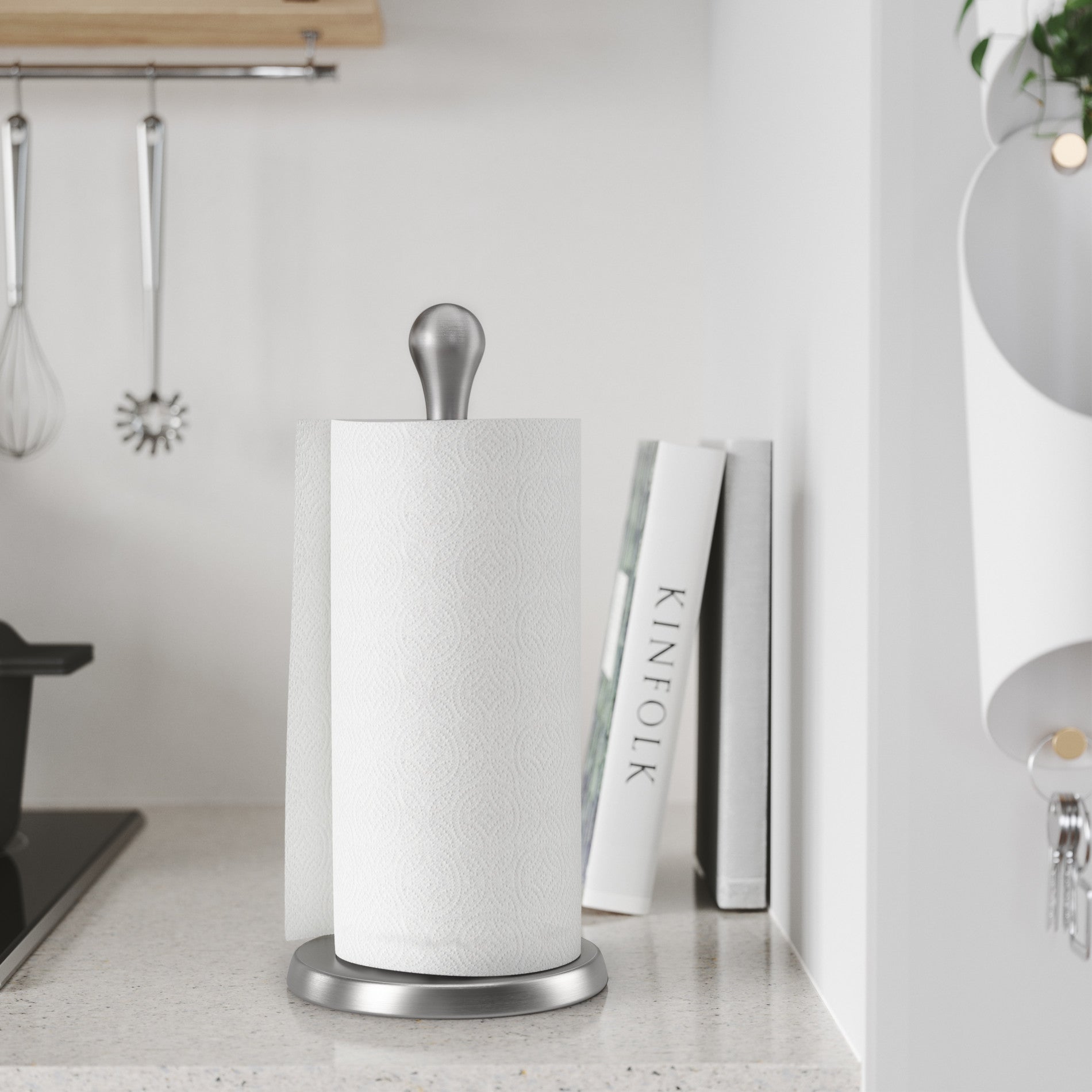 Umbra paper towel online holder black