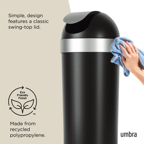 Kitchen Trash Cans | color: Black-Nickel