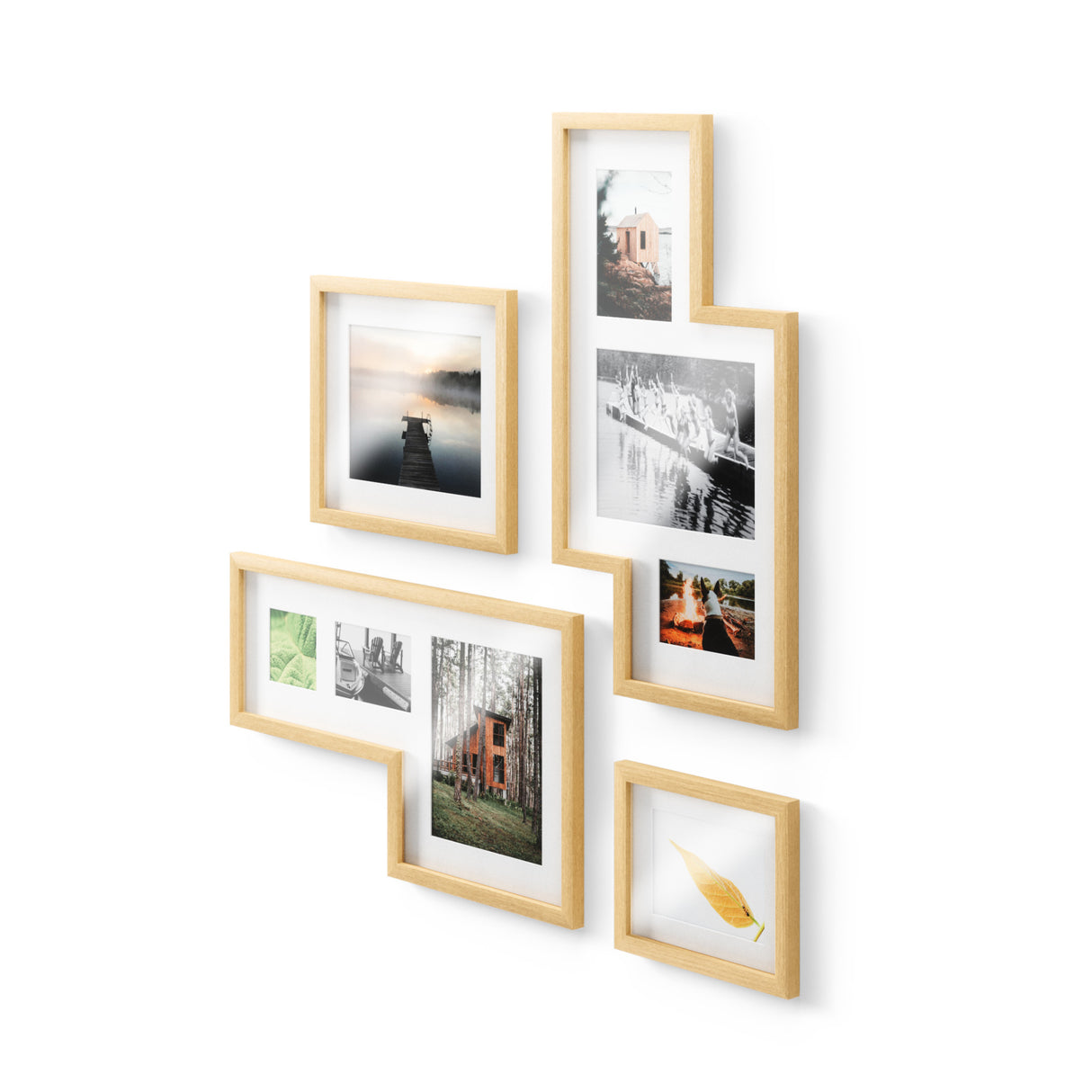 Natural Wooden Photo Frame For Wall Hanging 7in Picture Frame