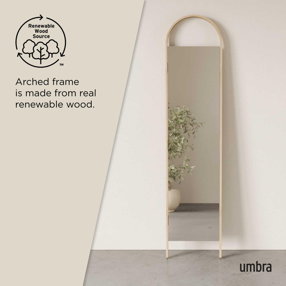 Floor Mirrors | color: Natural