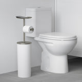 Toilet Paper Stands | color: White-Nickel