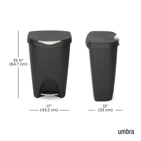 Kitchen Trash Cans | color: Black-Nickel