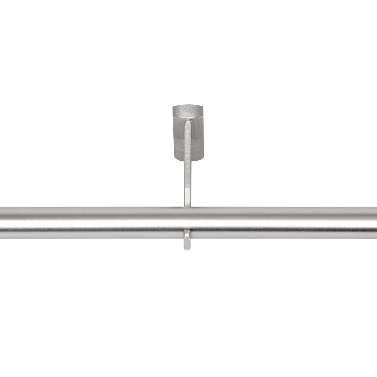 Single Curtain Rods | color: Matte-Nickel | size: 88-144"(224-366cm) | diameter: 3/4"(1.9cm)