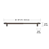 Single Curtain Rods
 | color: Eco-Friendly Auburn-Bronze | size: 28-48" (71-122cm) | diameter: 3/4" (1.9 cm)