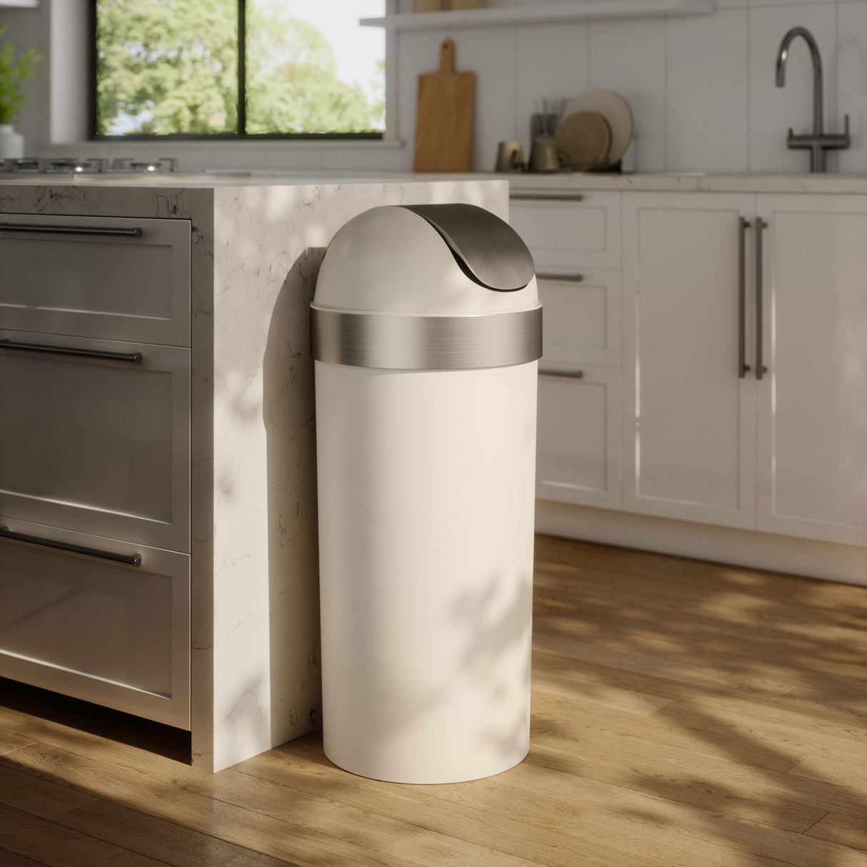 Kitchen Trash Cans | color: Sand | Hover