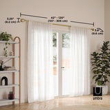 Single Curtain Rods | color: Gold | size: 42-120" (107-305 cm) | diameter: 1" (2.5 cm)