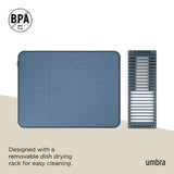 Dish Mats | color: Slate Blue