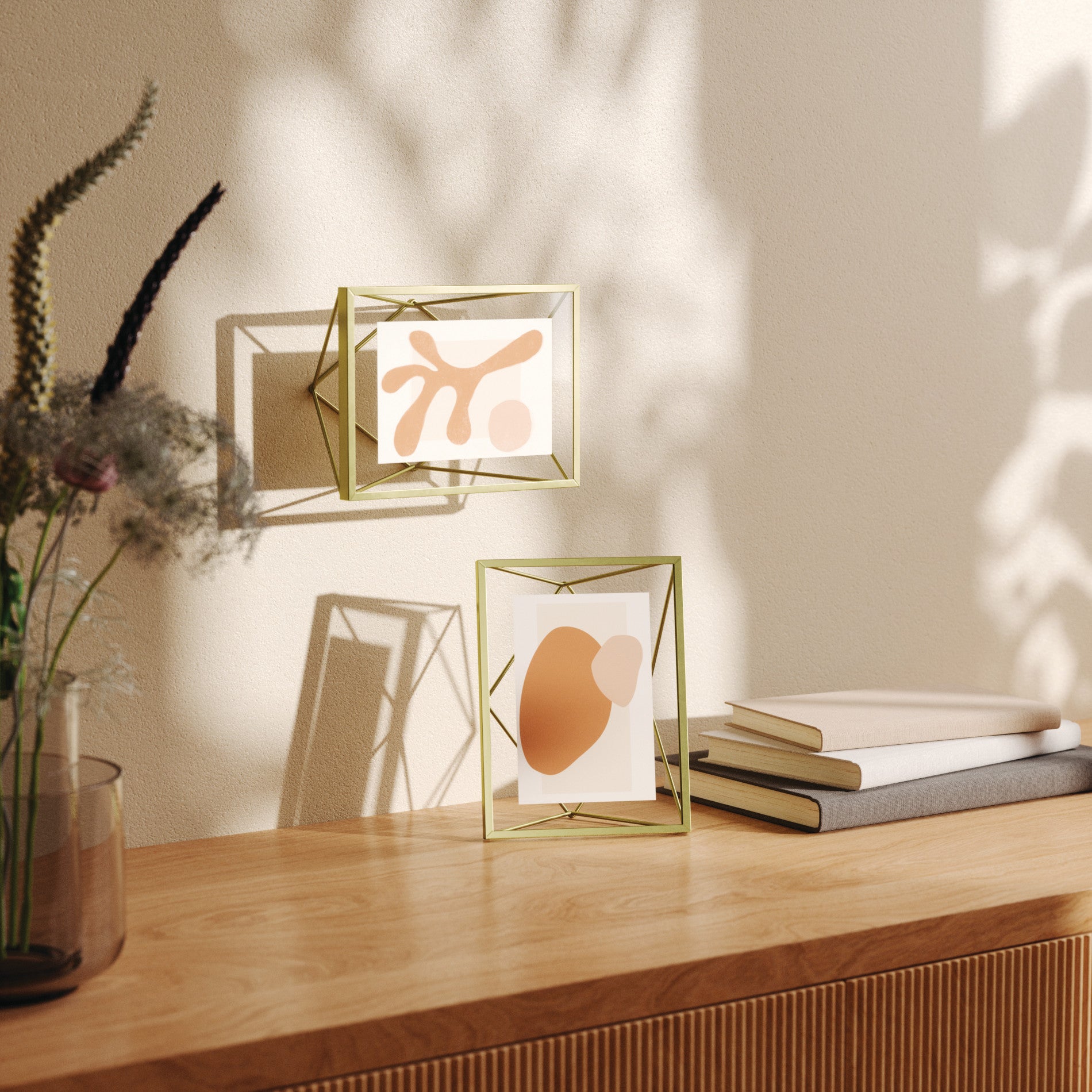 Umbra prisma wall deals mirror matte brass