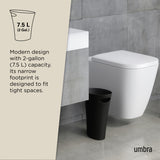 Bathroom Trash Cans | color: Black