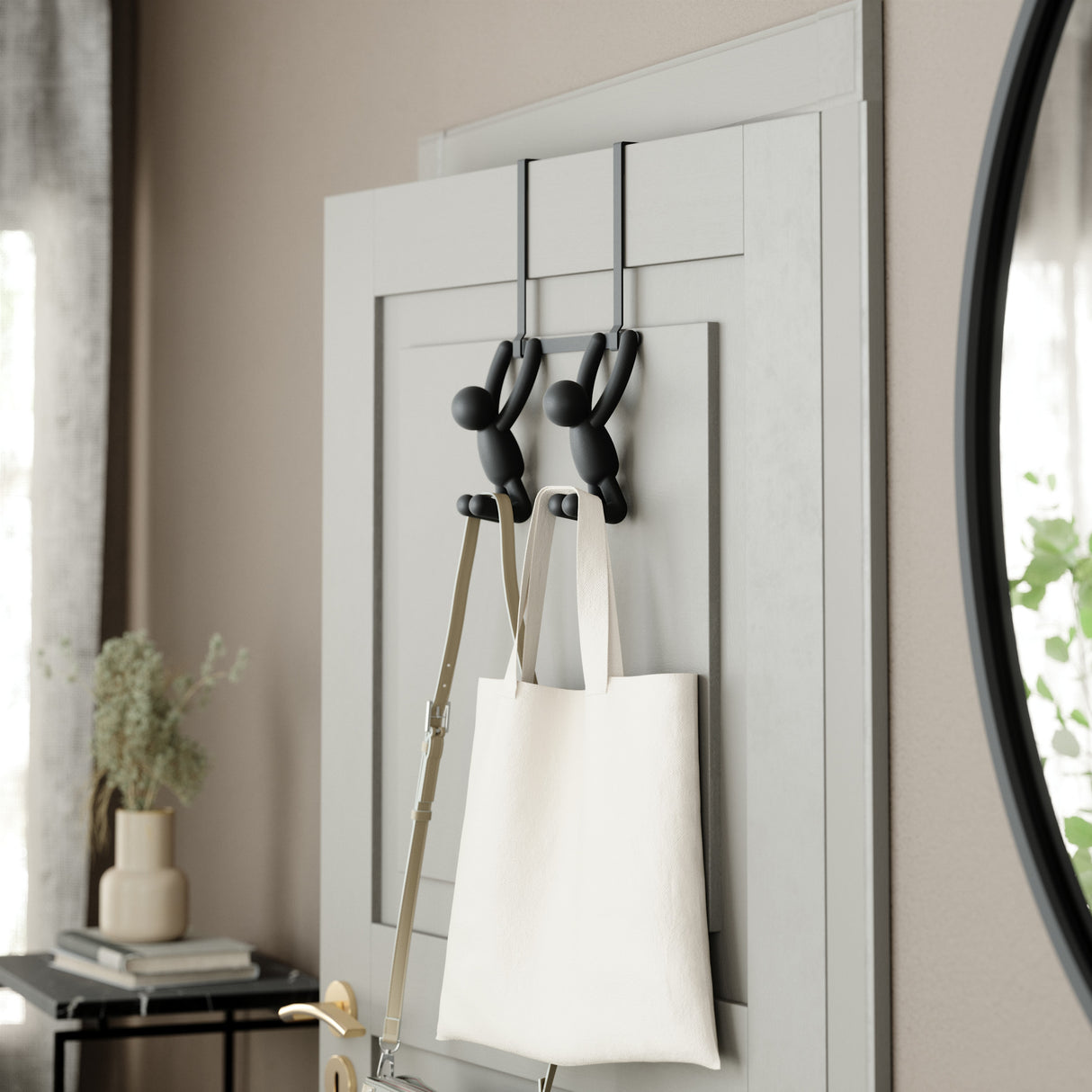 Over The Door Hooks | color: Black | Hover