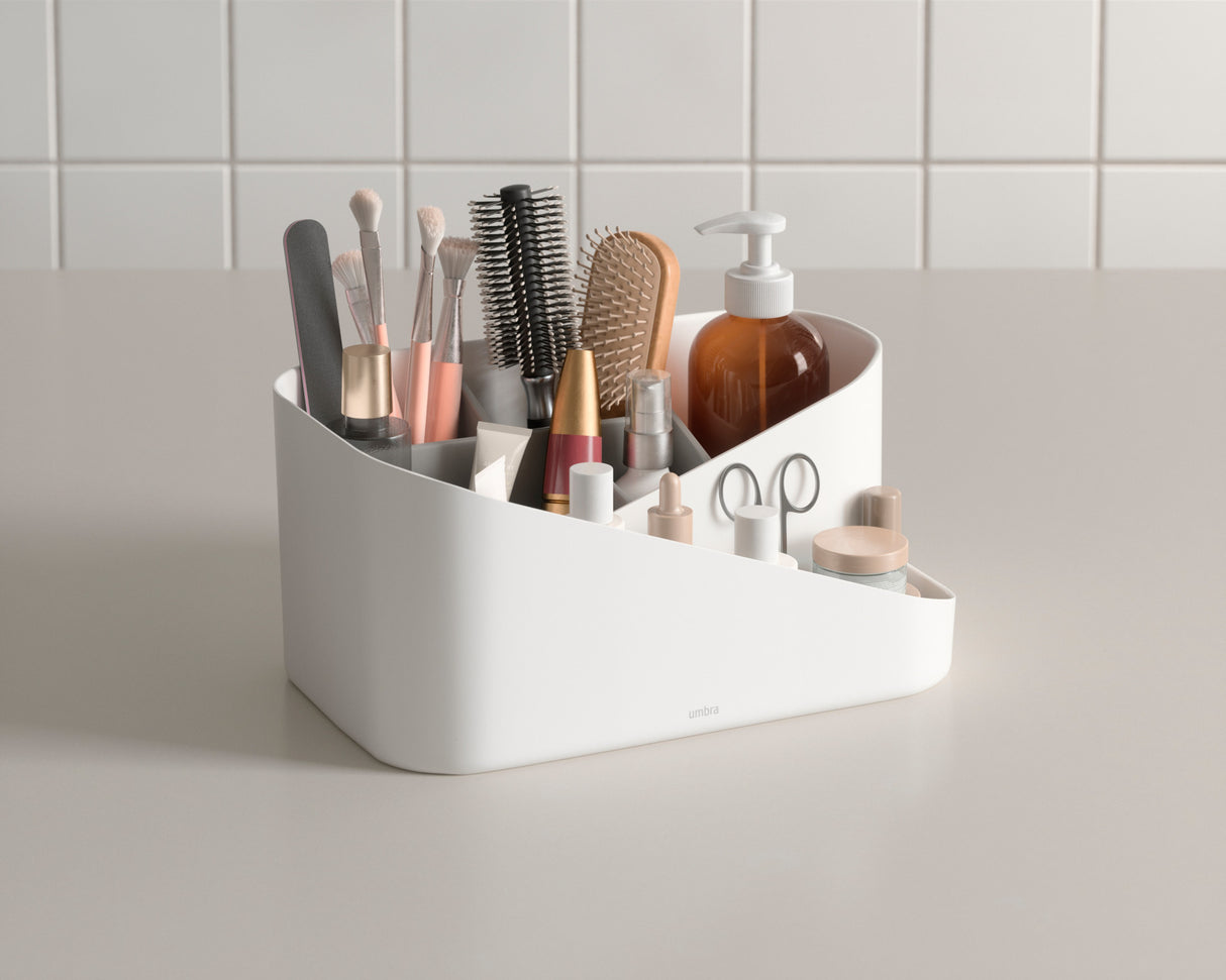 Cosmetic Organizers | color: White-Grey