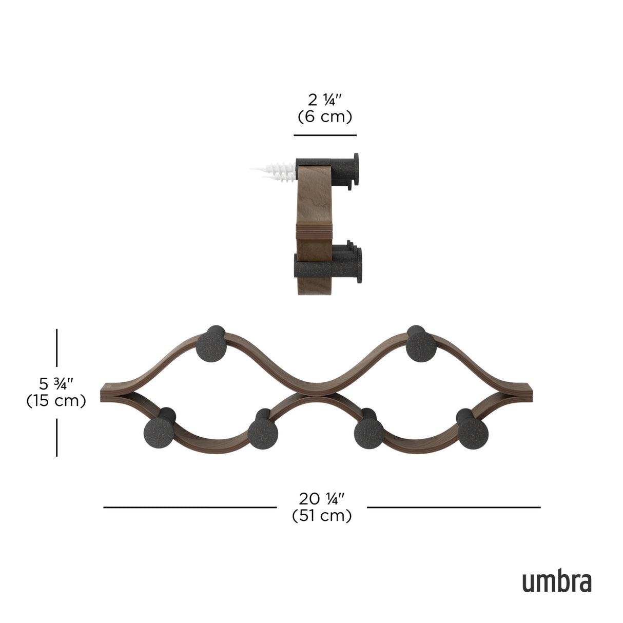 Wall Hooks | color: Black-Walnut