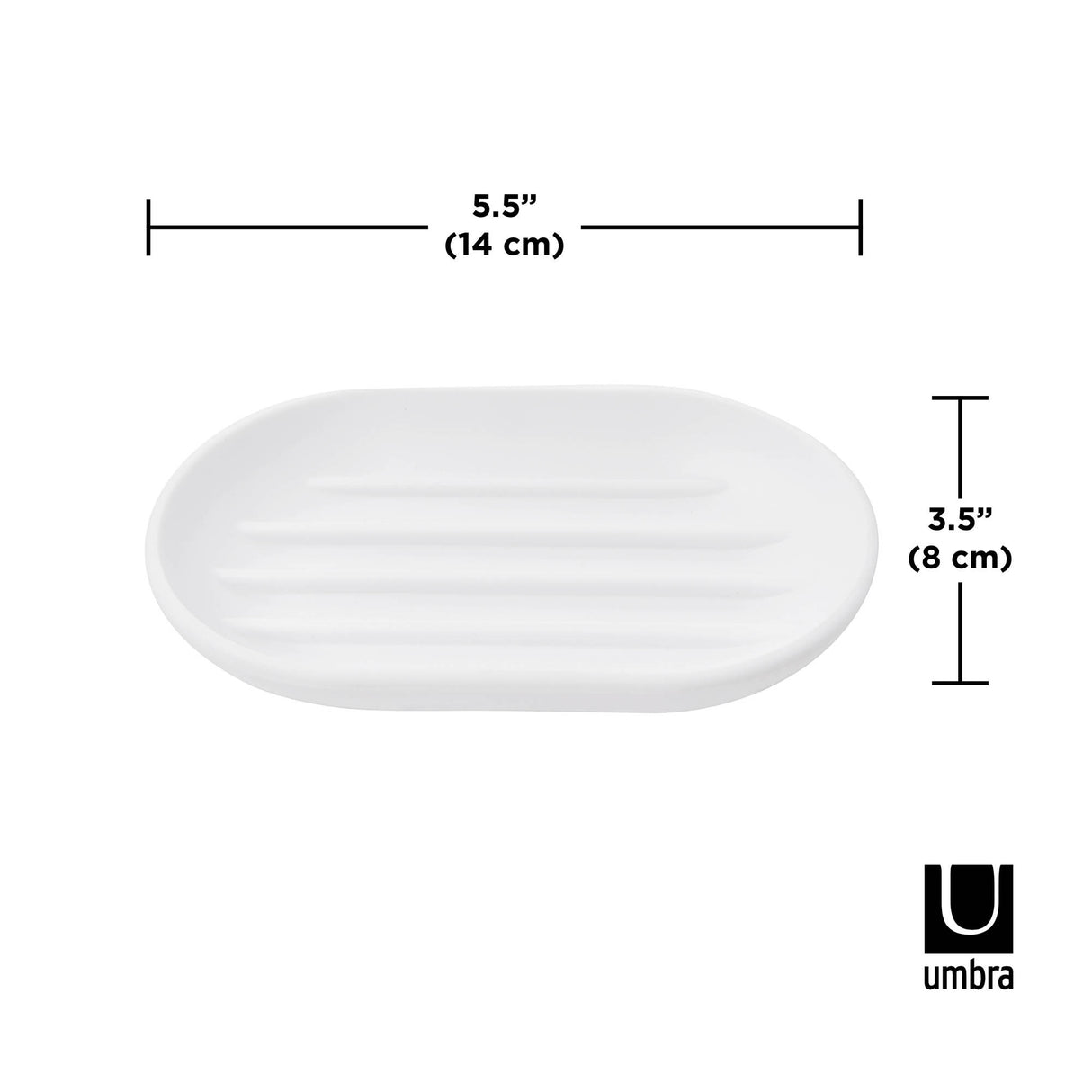 Umbra Soap Dish, White