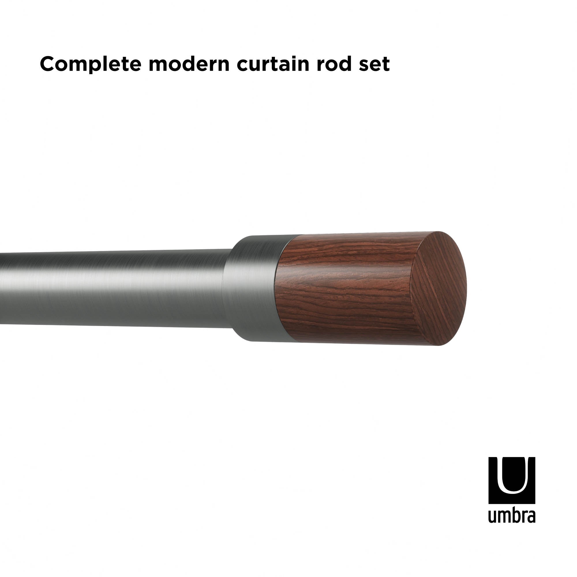 Modern Curtain Rod - Blok | Umbra