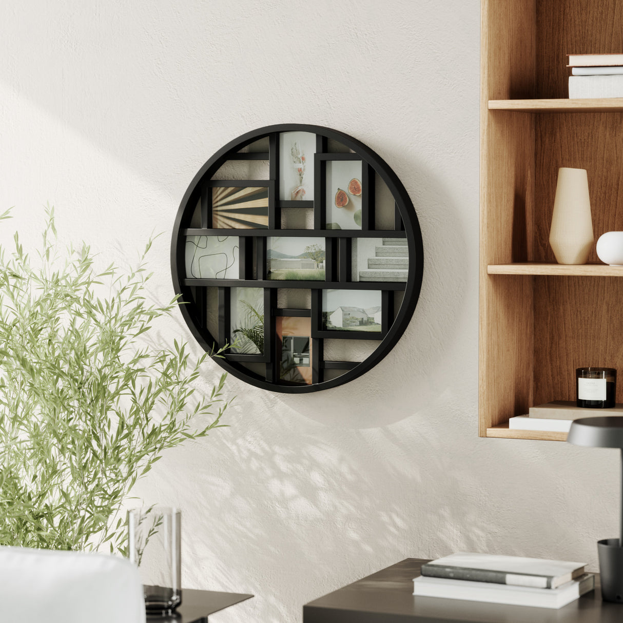 Umbra Luna Large 4x6 Picture Frame Collage and Wall Décor, White