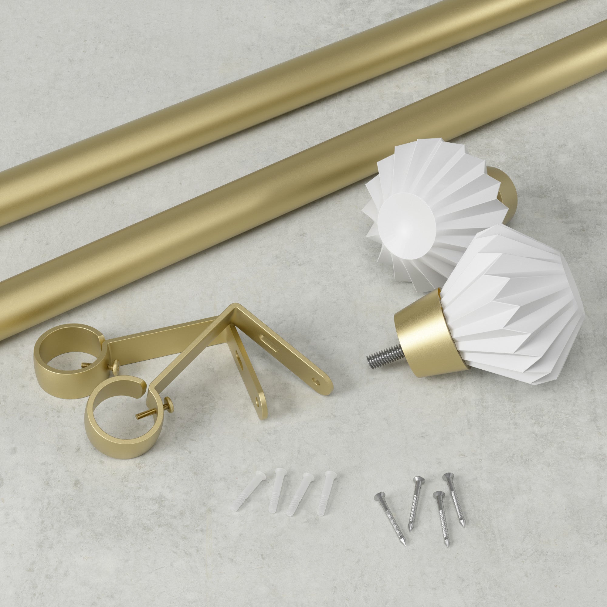 Umbra brass curtain deals rod and ring