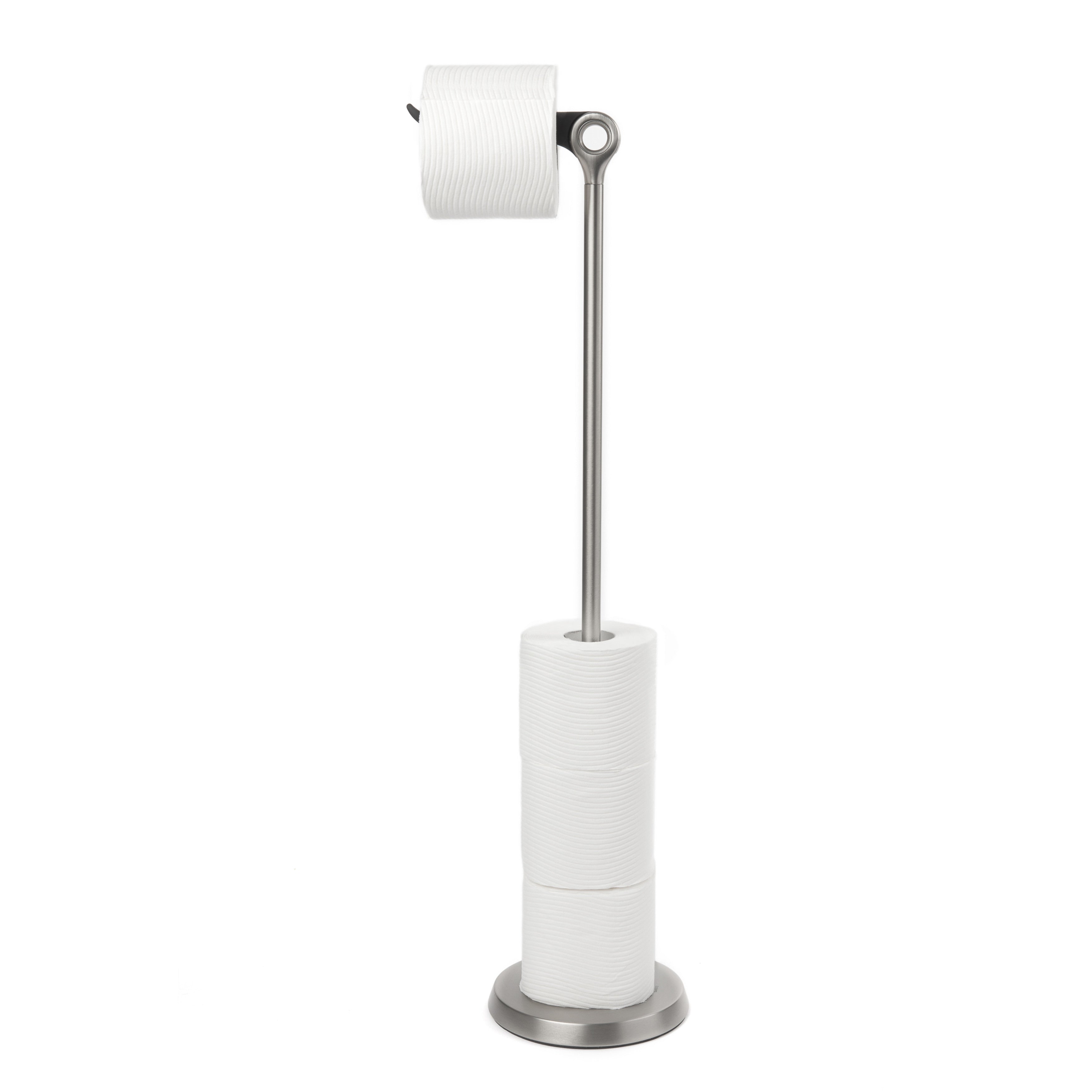 Plastic toilet store roll holder stand