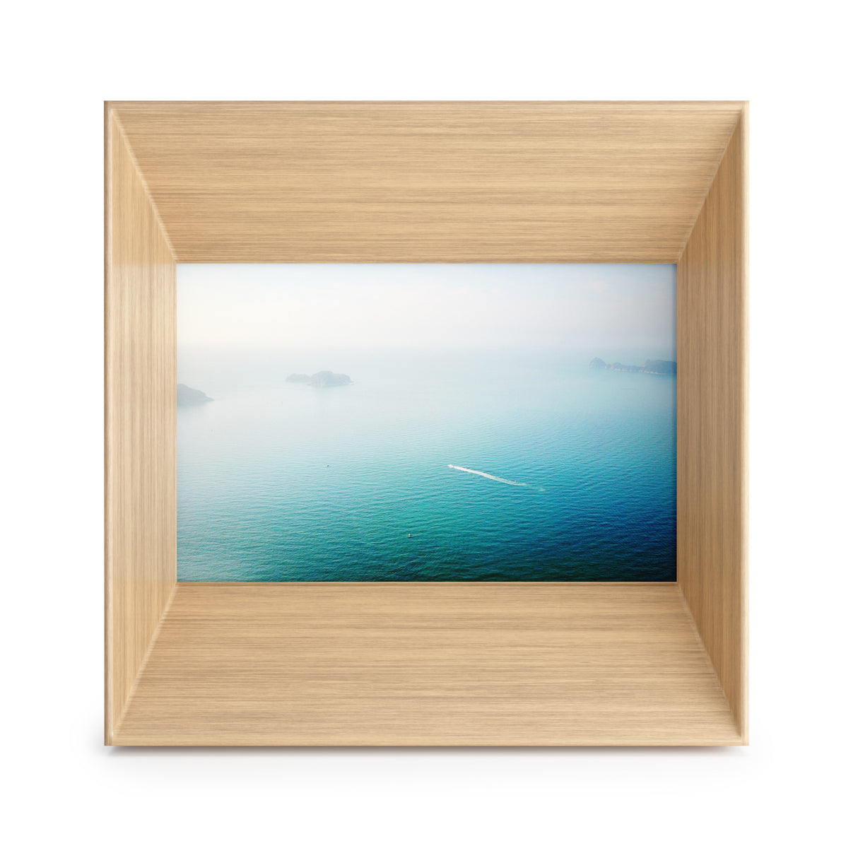 Set of 3 Poster Frames Modern White 40x40 cm with acrylic glass / MDF
