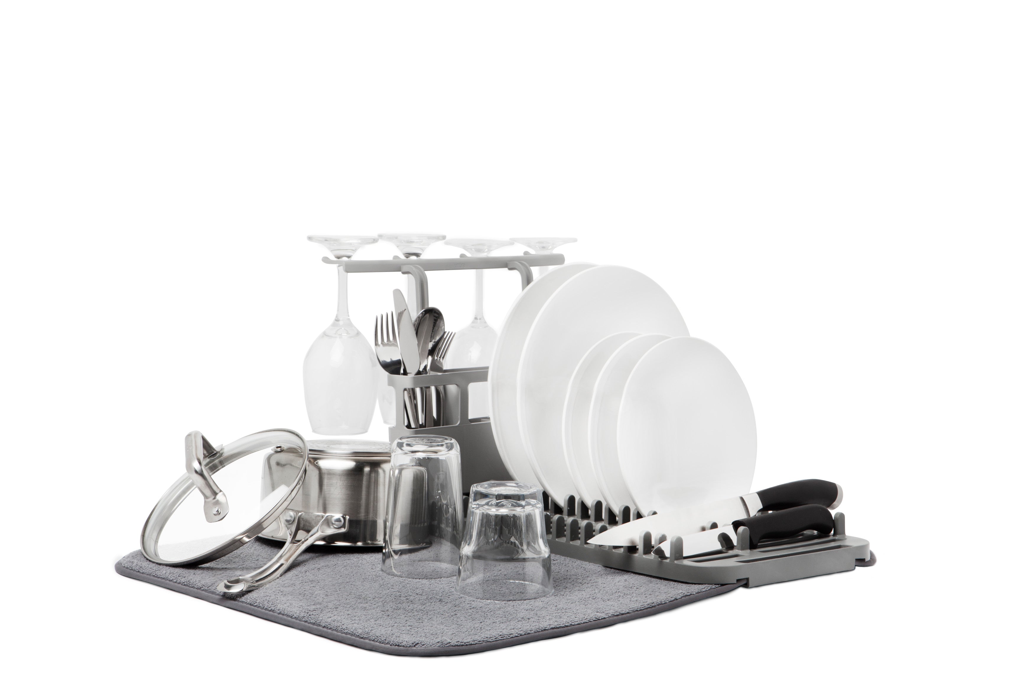 Countertop Dish Drying Rack with Dry Mat UDry by Umbra